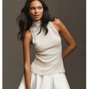 Cream Turtleneck Sweater